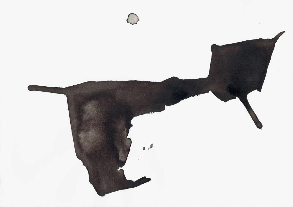 o.T. (pinocchio), Tusche auf Papier, 21 x 29,7 cm, 2016, Dominik Geis