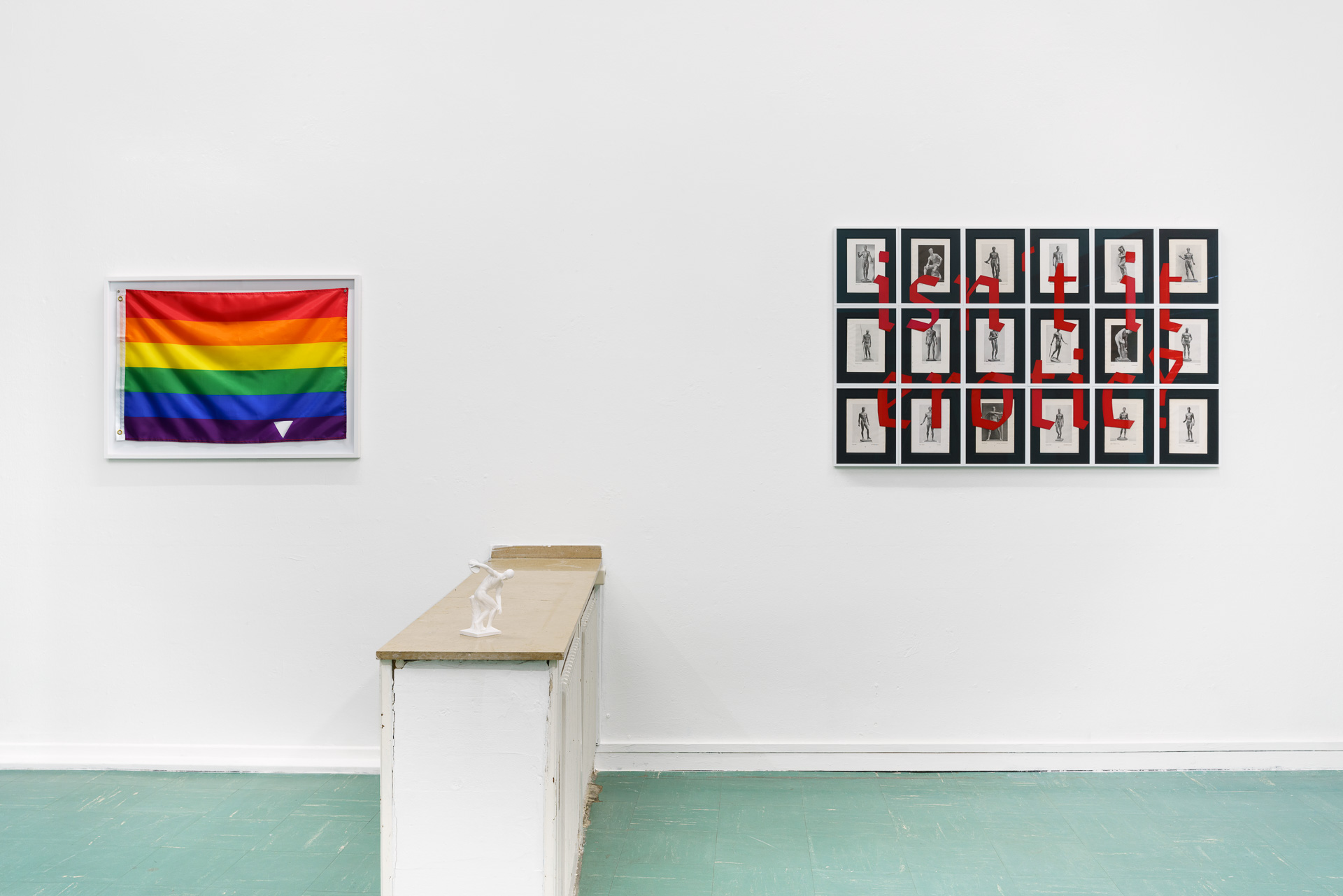 Ausstellungsansicht, isn't it erotic?, Neuland_Projektraum, Bochum, 2023